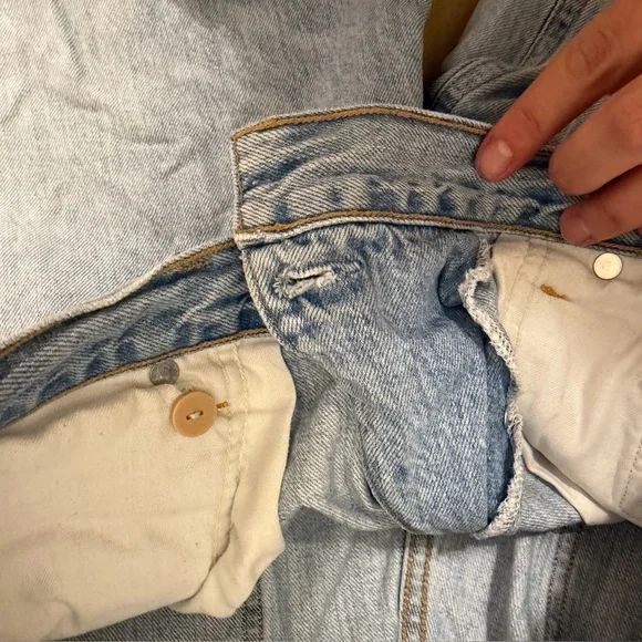 Agolde Criss Cross Straight Leg Jeans - Picture 6 of 7